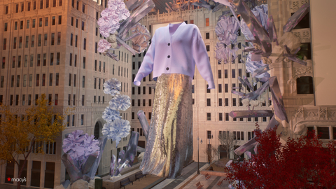 Macy's new digital fashion platform, mstylelab, features an immersive exploration focused on Macy’s newest brand "On 34th," in a larger-than-life surrealist recreation of New York, built on metaverse technology platform Journee. (Photo: Business Wire)