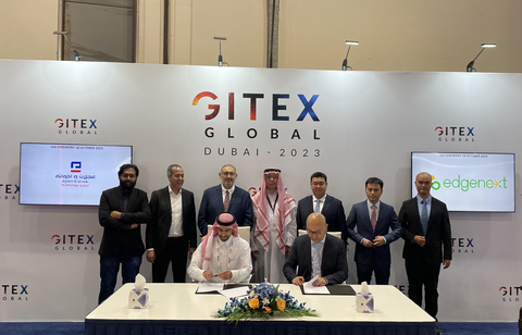 EdgeNext and Ajlan Brothers Joint Venture Agreement Signing Ceremony (Photo: Business Wire)