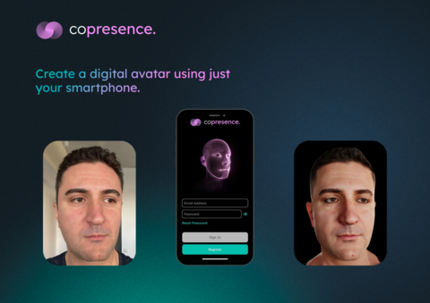 original With copresence, users can do away with cartoonish avatars and replace them with a photorealistic digital version of themselves, thanks to the platform’s high levels of photorealism and convincing real-time responsiveness. (Photo: Business Wire)