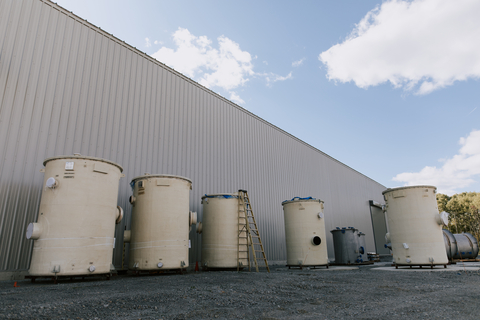 Some pressure vessels recently delivered to Electra's refinery. (Photo: Business Wire)