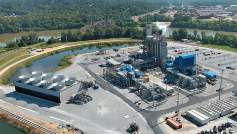Aerial view of the Lowman Energy Center (LEC), located in Leroy, Alabama. (Photo credit: PowerSouth Energy Cooperative)