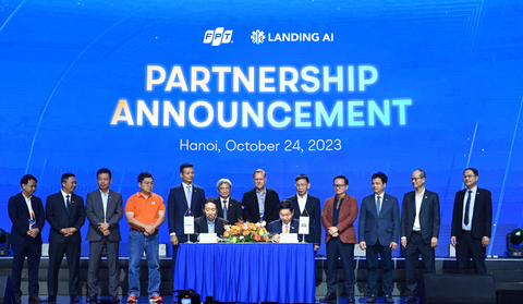 FPT - Landing AI partnership announcement ceremony took place at FPT Techday 2023 in Hanoi (Photo: Business Wire)