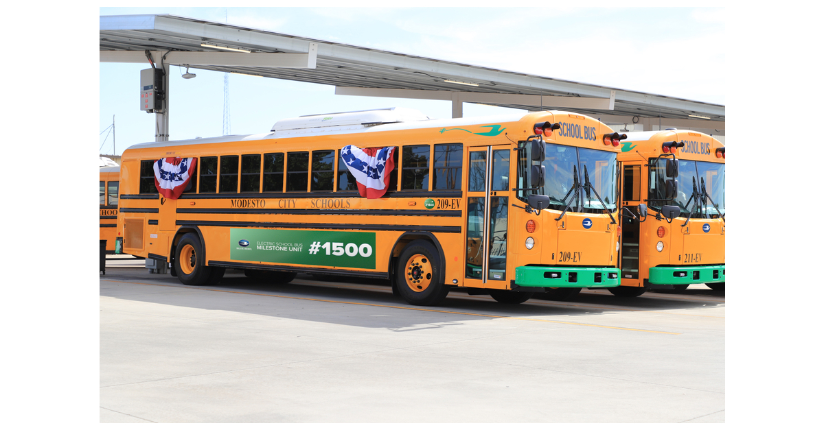 Blue Bird Delivers Its 1500th Electric School Bus | Business Wire