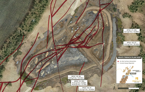 Figure 1: Keats Trench plan view map - excavation progress as of September 28, 2023 (Photo: Business Wire)