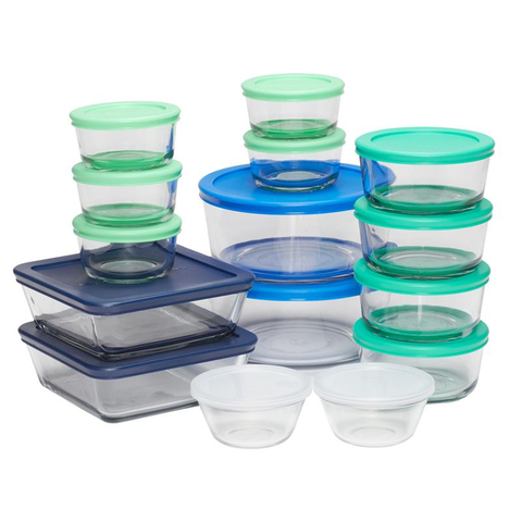 Anchor Hocking 30 pc. Set with Multicolor SnugFit Lids (Photo: Business Wire)