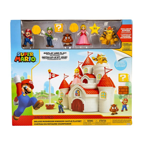 Nintendo Super Mario Deluxe Mushroom Castle Playset With 5 Figures (Photo: Business Wire)