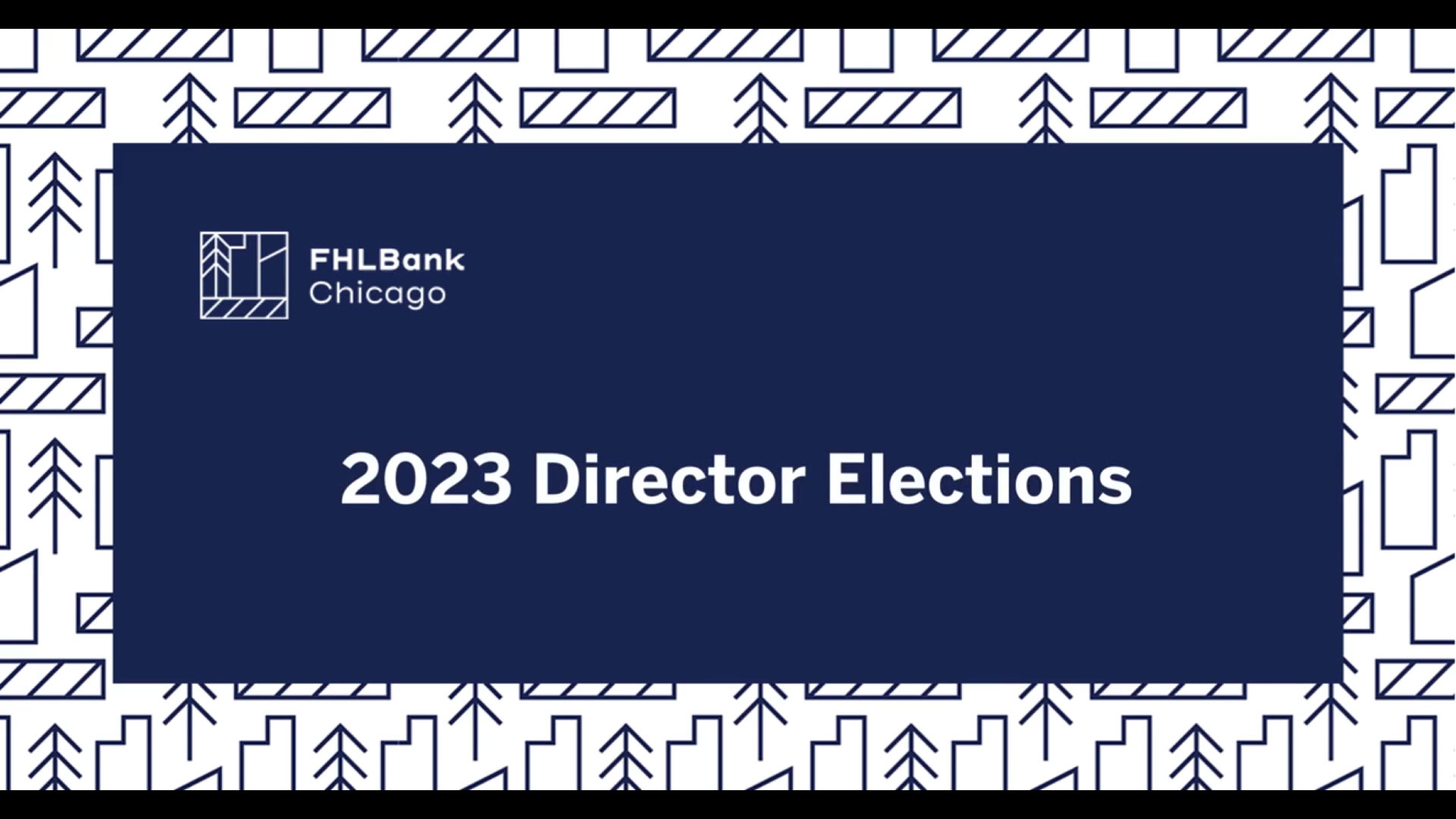 FHLBank Chicago is pleased to announce the results of our 2023 Director Election! We’re delighted to welcome Kathy Burns and Kenneth D. Thompson as newly appointed directors, and we look forward to continuing our work alongside reappointed directors, Phyllis Lockett, David J. Loundy, and Lois Alison Scott.
