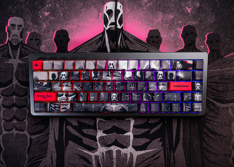 Titan Meetup Summit 65 Keyboard. 1 of 4 keyboards in the Attack on Titan x Higround collection (Photo: Business Wire)
