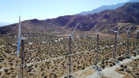Salka Cabazon Wind Farm located in the San Gorgonio Pass near Palm Springs, California. (Photo: Business Wire)