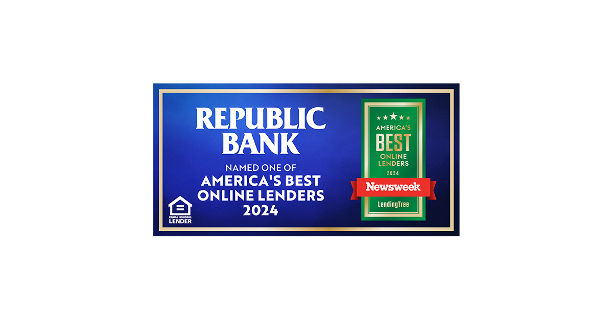 Republic Bank Recognized as a Best Online Lender by Newsweek Business