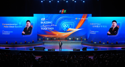 FPT Chairman Truong Gia Binh delivered opening remarks at FPT Techday 2023, Hanoi (Photo: Business Wire)