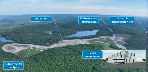 Matawinie Mine site: advancement of Phase-2 infrastructure. (Photo: Business Wire)