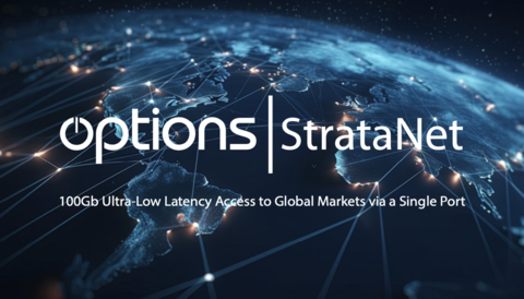 Options’ StrataNet Leads the Industry with Native 100Gb Connectivity with Access to All Local and Global Markets via a Single Port (Graphic: Business Wire)