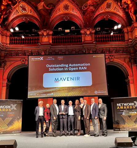 Mavenir Wins Network X 2023 Award for Outstanding Automation Solution in Open RAN, Paris. (Photo: Business Wire)