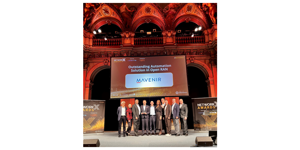  La Network Automation nativa sul cloud e l'Open RAN Intelligent Controller (O-RIC) di Mavenir premiate come Outstanding Automation Solution nell'Open RAN Award al Network X 2023