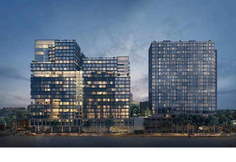Echo (right) is a 27-story, 388-unit multifamily high-rise project and the first phase of Urban Catalyst's two-phase Icon/Echo development project. Urban Catalyst is sourcing debt and equity financing for Echo. (Photo: Business Wire)