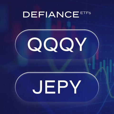 Defiance ETFs Announces Monthly Distributions on $QQQY (65.78%) and $JEPY (59.21%) (Graphic: Business Wire)