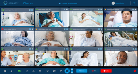 Caregility’s iObserver application for continuous patient observation. (Photo: Business Wire)