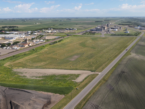 The planned location of the new Solugen facility adjacent to ADM’s corn processing complex in Marshall, Minnesota (Photo Credit: City of Marshall)