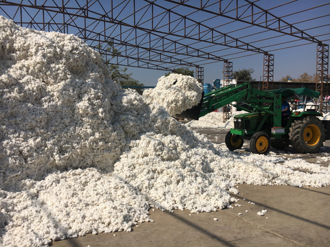 Part of our organic cotton production background (Photo: Business Wire)