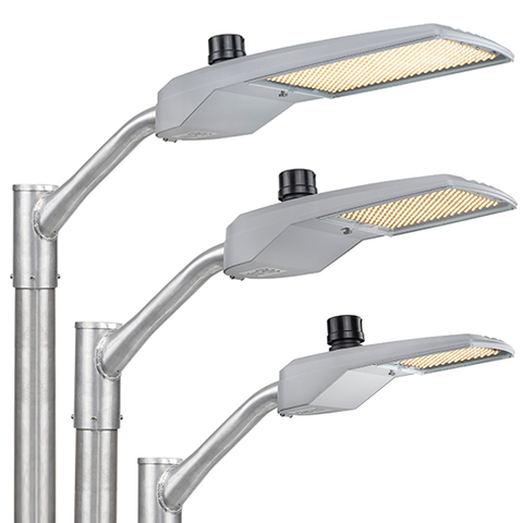 Cree Lighting Guideway Series street light in small, medium, and large, with lumen range from 4000L to 32000L. (Photo: Business Wire)
