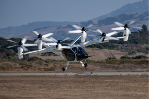 During Q3 2023, Joby completed a series of flight tests in Marina, California, with four different pilots on board the aircraft, demonstrating the ease of conducting a number of maneuvers that pilots will be required to perform during normal operations. Joby Aviation Image