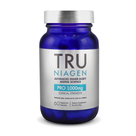 Clinical strength Tru Niagen Pro 1,000mg, proven to elevate NAD+ levels up to <percent>150%</percent> in as little as three weeks (Photo: Business Wire)
