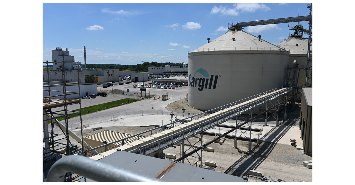 Cargill’s newly expanded soybean processing plant in Sidney, Ohio