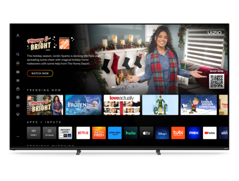 VIZIO’s Home Screen Creates a Portal to Exclusive Holiday-Themed, Shoppable Content Series (Graphic: Business Wire)