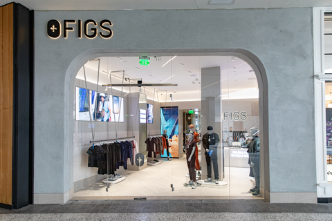 FIGS' Community Hub storefront at the Century City Mall in Los Angeles. (Photo: Business Wire)