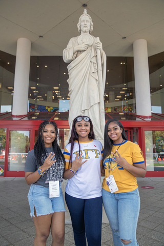 Members of Sigma Gamma Rho attend the St. Jude NextGen Experience, an event bringing the next generation of St. Jude supporters together. (Photo: Business Wire)