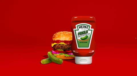 HEINZ debuts Pickle Ketchup, a new condiment that combines the tangy and savory flavor of pickles with the unmistakable taste of HEINZ Ketchup. (Photo: Business Wire)