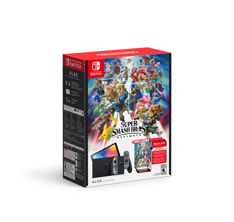 Nintendo Switch – OLED Model and Super Smash Bros. Ultimate bundle will be available at select retailers and My Nintendo Store on Nov. 19. (Photo: Business Wire)