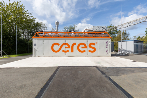 original Ceres 1MW scale electrolyser demonstrator (Photo: Business Wire)