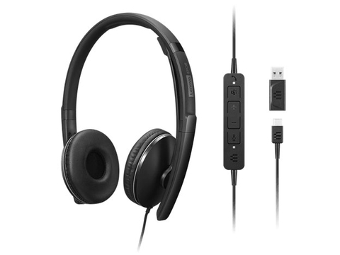 Lenovo Wired VOIP Headset and Lenovo Wired ANC Headset Gen 2 (Photo: Business Wire)