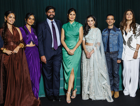BEAUTY&YOU 2023: Diipa Büller-Khosla, Deepica Mutyala, Anchit Nayar, Katrina Kaif, Shana Randhava, Imran Amed, Anaita Shroff Adajania (Photo: Business Wire)