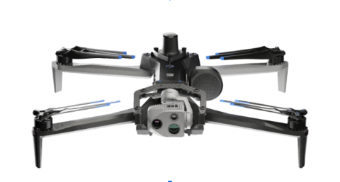 Skydio X10 with the RTK GPS attachment (Photo: Business Wire)