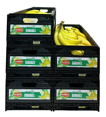 Fresh Del Monte & Arena Packaging Reusable Plastic Containers (RPCs) for bananas (Photo: Business Wire)