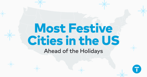 Thumbtack reveals ranking of the most festive cities in the U.S. (Graphic: Business Wire)