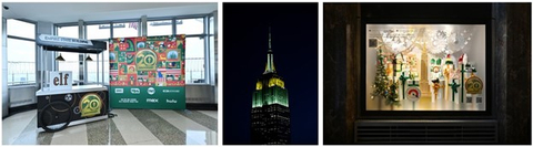 The Empire State Building Partners with Warner Bros. Discovery to Celebrate the 20th Anniversary of New Line Cinema’s Holiday Classic “Elf” with a Tower Lighting, Special Film Screenings, and Observatory Décor (Photo: Business Wire)