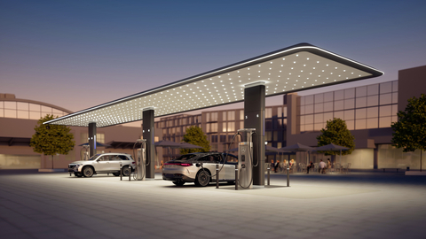 Mercedes-Benz will build charging hubs at Buc-ee's travel centers nationwide (photo is a rendering) (Photo: Business Wire)