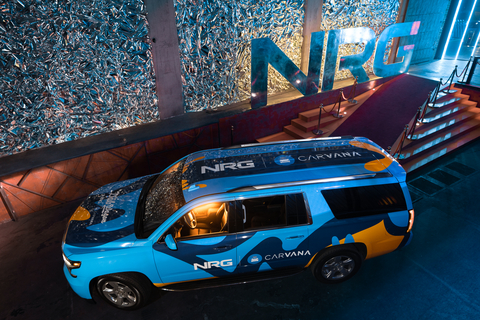 Carvana, Team NRG debut the custom-wrapped 'Dub Wagon', to serve as a mobile production hub for fan engagement. (Photo: Business Wire)