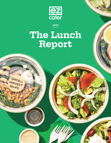 ezCater's 2023 Lunch Report features insights from 5,000 full-time employees across the U.S. about their lunchtime habits and illustrates how employers can use lunch breaks to motivate teams. (Photo: Business Wire)