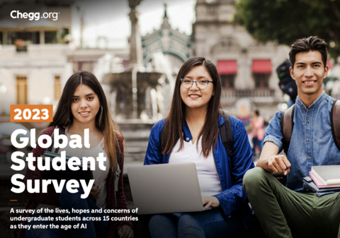 The survey's new findings, published today by Chegg.org, the non-profit arm of education technology company Chegg, are based on in-depth opinion polling of more than 11,800 undergraduate students aged 18-21 years across 15 countries. (Graphic: Business Wire)