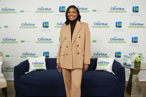 original Gabrielle Union teams up with Clearblue to continue turning up the volume on menopause conversations. (Photo: Business Wire)