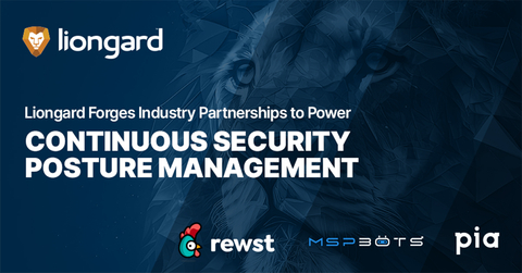 Liongard's CCDR platform combined with MSPbots' proactive intelligence, Pia's AI-led automation, and Rewst's robotic process automation (RPA), delivers robust continuous Cybersecurity Posture Management. (Graphic: Business Wire)