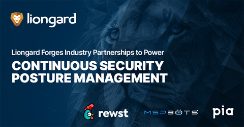 original Liongard's CCDR platform combined with MSPbots' proactive intelligence, Pia's AI-led automation, and Rewst's robotic process automation (RPA), delivers robust continuous Cybersecurity Posture Management. (Graphic: Business Wire)