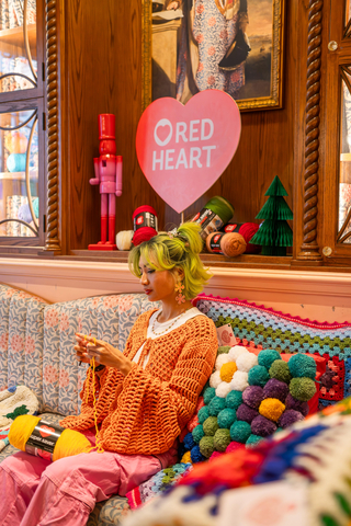 RED HEART® CELEBRATED FASHION AND CRAFTING CREATORS, BOTH SEASONED AND NEW, AT AN INVITE-ONLY “CRAFTERNOON” EVENT IN NEW YORK CITY, HOSTED BY JAIDA ZABALA, TIKTOK CREATOR AND DESIGNER FOR MRS. MOON & HEAVEN (Photo: Business Wire)