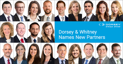 Dorsey & Whitney LLP has named 22 new partners to the Firm, effective January 1, 2024. (Photo: Business Wire)