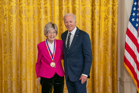 Dr. Mary-Dell with President Biden at the White House. Photo courtesy of Ryan K. Morris and the NSTMF